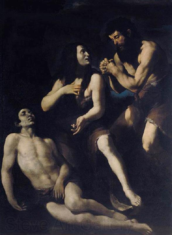 CARACCIOLO, Giovanni Battista Lamentation of Adam and Eve on the Dead Abel